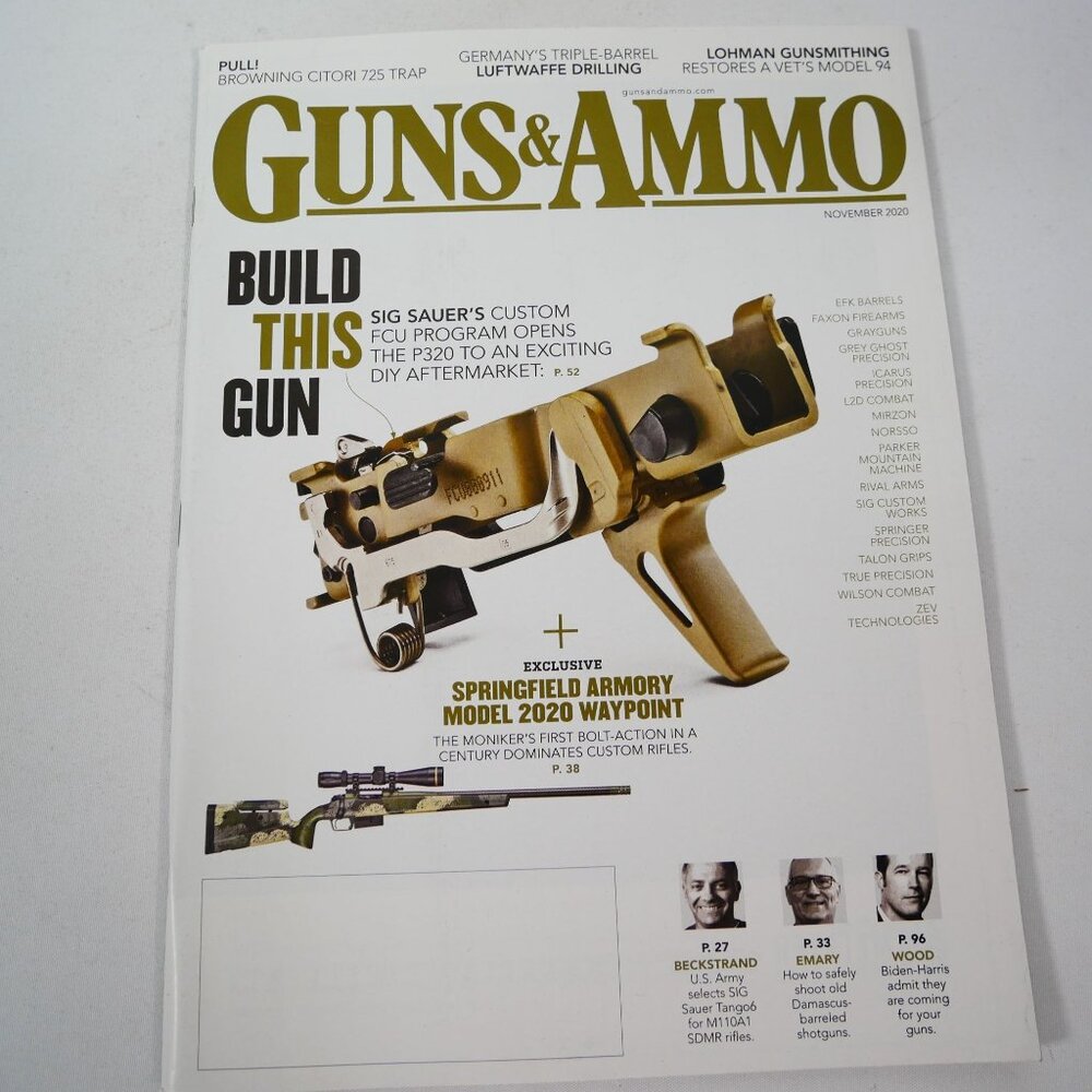 Guns & Ammo Magazine Assorted Lot Of 8 Issues from 2019-20 - Picture 16 of 16